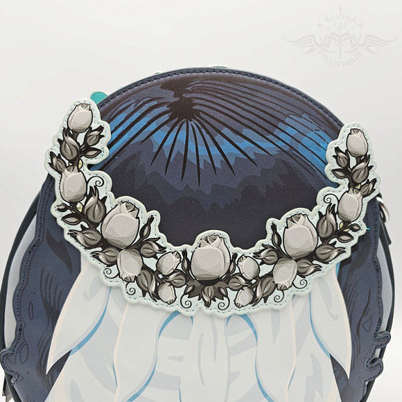 Loungefly Warner Bros. Tim Burton's Corpse Bride Emily Blue Crossbody Bag Purse - Picture 7 of 13